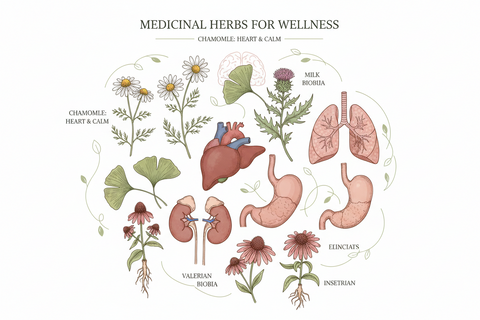Heilpflanzen und ihre Wirkungsbereiche – Die Kraft der Natur für Gesundheit und Wohlbefinden